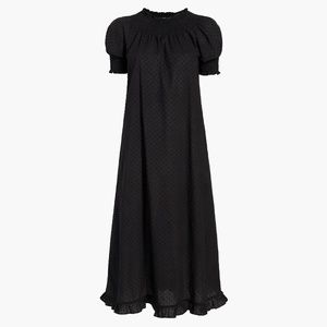 Hill House Caroline Nap Dress in Sheer Black Swiss Dot